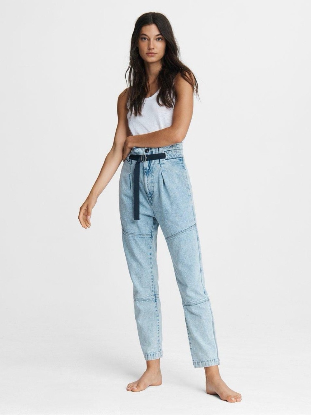 rag and bone belted hunter pants jeans in clean outworn